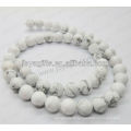 Perles rondes Howlite / 4mm / 6mm / 8mm / 10 / mm / 12mm grade A